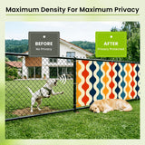60s Retro Garden Privacy Screen – Waterproof Patio & Railing Cover