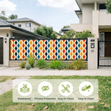 60s Retro Garden Privacy Screen – Waterproof Patio & Railing Cover