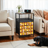 Retro 70s Bedside Cabinet with Integrated Power Access + Drawers