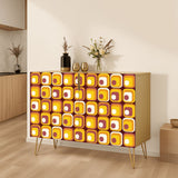 Mid Century Modern Bean Bag Chair Cover – Retro 70s Vintage Lounge Seat