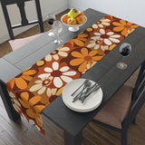 70s Flower Power Table Runner in 2 Sizes - Retro Midcentury Modern Decor