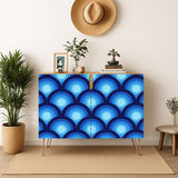 Midcentury Modern Peacock Eye Blackout Curtains: 70s Retro Multi Sizes