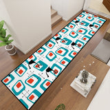 Atomic 50s 60s Drink Coasters – Retro Midcentury Cork Back Set of 4