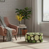 Retro Bubble Pattern Lounge Seat Footstool – Midcentury Modern Ottoman