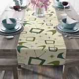 1950s 60s Retro Table Runner in 2 Sizes - Midcentury Home Decor