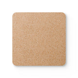 Retro 60s Cork Coaster Coaster Set | Midcentury Drinkware Accessory