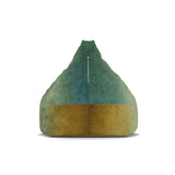 OMBRÉ Bean Bag Chair Cover | Cozy Floor Seating in 2 Sizes | Nature Calming Wabisabi Japandi Decor Gift | Blue Green Brown Gradient Style