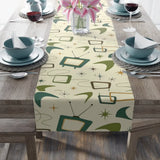 1950s 60s Retro Table Runner in 2 Sizes - Midcentury Home Decor - retro table linen