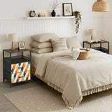 1960s Midcentury Modern Retro Nightstand with USB & AC Outlets - retro bedside table