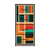 1960s Retro Dresser: Midcentury Modern Lightweight Fabric Cabinet - One Size - retro dresser