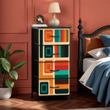 1960s Retro Dresser: Midcentury Modern Lightweight Fabric Cabinet - One Size - retro dresser