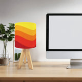 Sun Down 70s Retro Tripod Lamp – Mid Century Accent Light with Remote Control