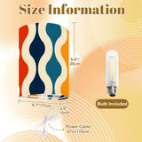 70s Retro Wall Sconces Set –  Smart LED, Multicolor Wavy