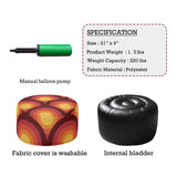 Retro 70s Inflatable Lounge Seat – Midcentury Modern Ottoman