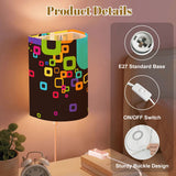 70s Retro Wall Sconces Set –  Smart LED, Geometric Rainbow