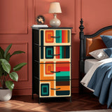 1960s Retro Dresser: Midcentury Modern Lightweight Fabric Cabinet