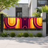 Mid-Century Outdoor Privacy Screen – Waterproof Balcony Cover
