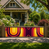 Mid-Century Outdoor Privacy Screen – Waterproof Balcony Cover