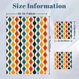 Retro 70s Twin Duvet Cover Set: Midcentury Modern Bedding (55"x79" / 140x200 cm)