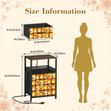 Retro 70s Bedside Cabinet with Integrated Power Access + Drawers