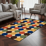 Retro 60s Inspired Bubble Floor Rug – Vintage Modern Interior Accent