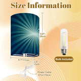 70s Retro Wall Sconces Set –  Smart LED, Sunburst Blue