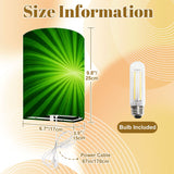 70s Retro Wall Sconces Set –  Smart LED, Sunburst Green