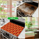 Retro Midcentury Stove Cover – 70s Vibrant Kitchen Protector Mat