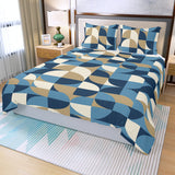 Bauhaus Retro Three Piece Duvet Bedding Set, Midcentury Style