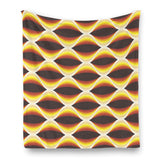 Retro Mid Century Fleece Throw – Warm Vintage Atomic Design