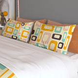 Vintage 60s Bedding Set – Retro Quilt Cover & Pillowcases in 4 Sizes