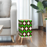 Scandi Retro Trash Can with Lid, Mid Century Modern Home Decor
