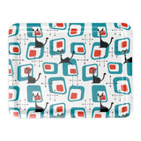Atomic Cat 60s Lap Tray – Retro Plastic Serving Tray for Dinner or Drinks
