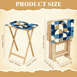 Space-Saving Wooden TV Trays Set | Midcentury Modern Design