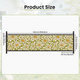 Mid-Century Floral Balcony Privacy Screen – Retro Weatherproof Railing Cover