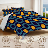Midcentury King Size Comforter Set – Retro 3 Piece Bedding