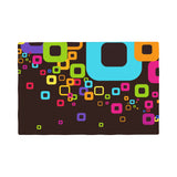 Retro 60s 70s Dining Placemats Set – Insulated Imitation Linen Table Mats