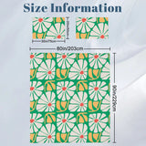 Retro 70s Bold Flowers Duvet Cover Set: Midcentury Floral Bedding