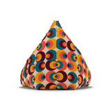Mid Century Modern Bean Bag Chair Cover – Retro 70s Vintage Lounge Seat