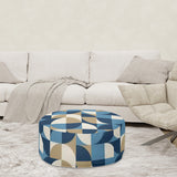 Retro 60s Inflatable Midcentury Modern Ottoman Footstool Seat