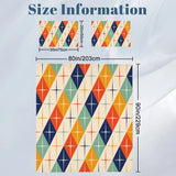 Size information for the full duvet cover set with duvet cover and pillowcase dimensions in inches and cm