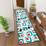 Atomic Cats Midcentury Runner Rug – Retro 50s 60s Vintage Patterns