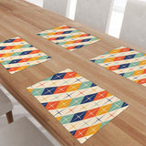 Midcentury Modern 60s Pattern Duvet Cover Set: Retro Diamond Bedding