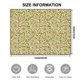 Midcentury 70s Retro Daisies Rug 12x9 ft – Large Floral Non-Slip Room Carpet