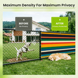 Retro Colors Stripes Balcony Screen – Outdoor Privacy Fence Cover