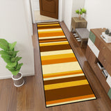 Retro Striped Midcentury Drink Coasters – Cork Back Set of 4