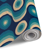 Vintage 70s Peel & Stick Wallpaper – Retro Mid Century Vintage Home Decor