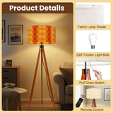 Vintage 70s Tripod Lamp – Midcentury Modern Floor Light Smart LED
