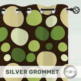 Midcentury Modern Blackout Curtains: 70s Retro Polka Dots Multi Sizes