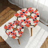 Triangle 60s Retro Tripod Nesting Table Set, Funky Pink